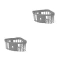 thumbnail image 4 of Naiovety Estante de almacenamiento Autoadhesivo Organizador Soporte Accesorios Gris oscuro gris oscuro 2Conjunto, 4 of 6