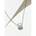thumbnail image 4 of Forever Facets Created Opal and CZ Necklace in Sterling Silver, Adult Female, 4 of 5