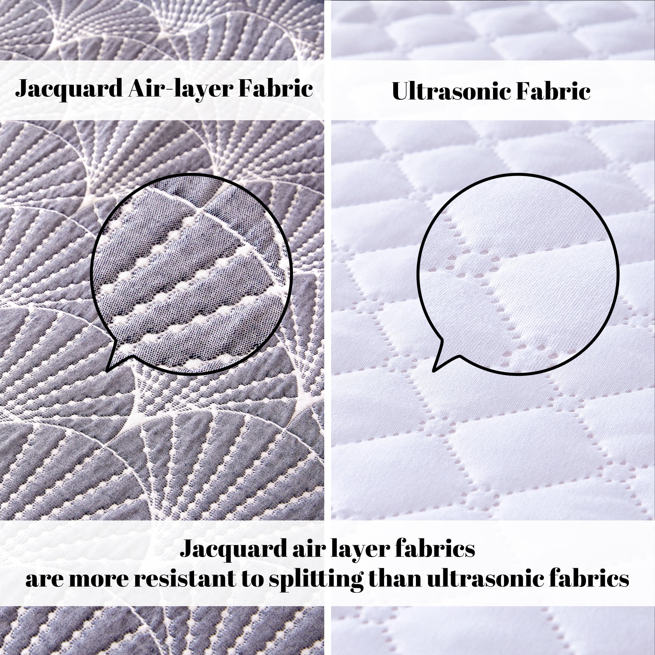 Sonive Boho Shells Quilt Set, Lightweight Gray Pattern Microfiber Classic Quilts with 1 Pillow Sham, Twin/Twin XL Gray