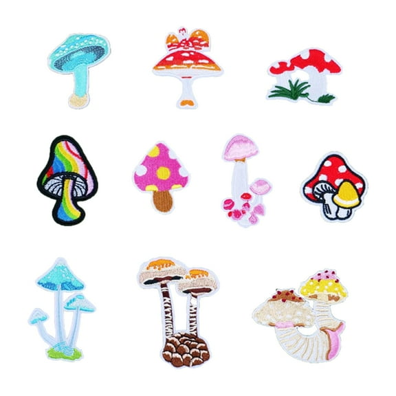 HOMYL 10 Pieces Iron on Patches Decorative Embroidery Patches for Hat Sewing Jeans
