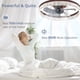 thumbnail image 4 of Ventilador de techo LEDIARY de 20 pulgadas, luz regulable, 6 velocidades, 110 V, 4 of 7
