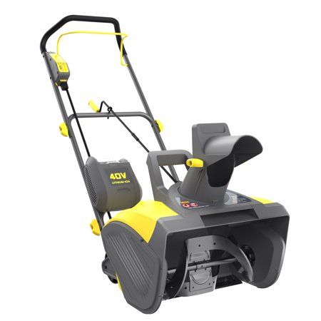PowerSmart 18 Inch Cordless Snow Blower, 40V 4.0Ah Snow Blower with Brushless Motor (Battery & Charger Included), DB2418-3P1