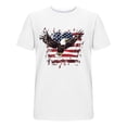 thumbnail image 6 of Vetsdori Men's July 4th Shirts Summer Independence Day Pullover Eagle Short Sleeve,Crew Neck Patriotic Outdoor Tops for Men Red White and Blue, 6 of 6
