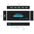 thumbnail image 2 of HDMI Switch SGEYR 5x1 HDMI Switcher 5 in 1 Out HDMI Switch Selector 5 Port Box with IR Remote Control HDMI 1.4 HDCP 1.4 Support 4K@30Hz Ultra HD 3D 2160P 1080P, 2 of 5