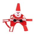 thumbnail image 2 of Santa Riding Dog Costume, Funny 3D Christmas Pet Outfit with Plush Santa Rider & Reins for Holiday Party, Photos and Pet Cosplay，Xl, 2 of 5