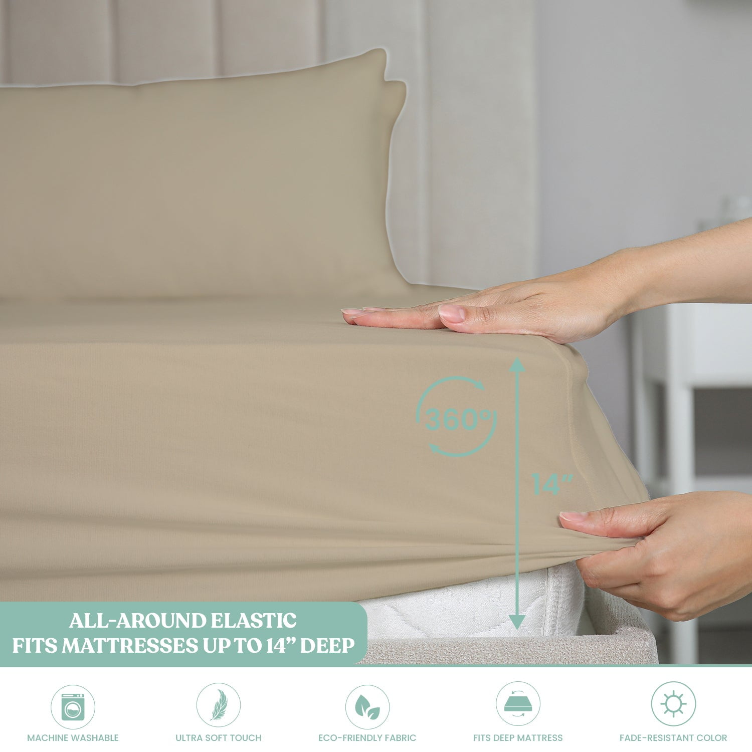 6-Piece Microfiber Bed Sheets ? Ultra-Soft, Wrinkle-Free, Deep Pocket Fit