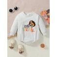 thumbnail image 2 of Binshrliy Baby Girls Boy Thanksgiving Outfit Newborn  one-piece  Bodysuits Long Sleeve Letter Romper Jumpsuits 3 6 9 12 Months Infant Fall Clothes Costume, 2 of 8