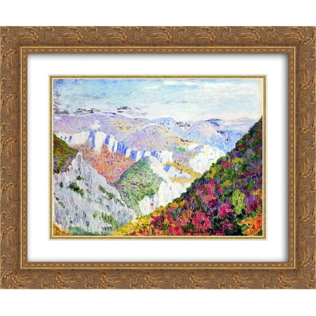 Nikolay Bogdanov Belsky 2x Matted 24x20 Gold Ornate Framed Art Print 'Landscape'
