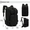 thumbnail image 2 of GASTROPOD 30L Military Black Tactical Backpack Rucksack Camping Hiking Bag Outdoor Travel, 2 of 7