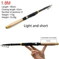 thumbnail image 2 of Ultra Short Telescopic Spinning Fishing Rod Anti Slip Sea Pole Fishing Tackle, 2 of 8
