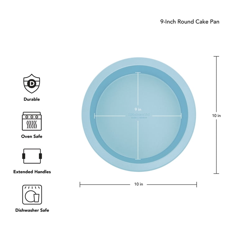 KitchenAid 9-Inch Round Nonstick Cake Pan, Blue photo 2