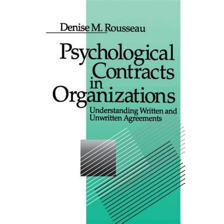 Psychological Contracts in Organizations - eBook (Best Contract Research Organizations)