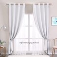 thumbnail image 2 of Cortinas SOFJAGETQ de doble capa opacas transparentes 132 x 244 cm, 2 of 8