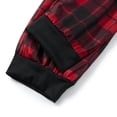 thumbnail image 6 of Christmas Family Matching Pajamas Set Santa Hat Letter Print Tops+Plaid Pants Xmas Holiday Pjs Sleepwear Loungwear Jammies, 6 of 7