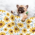 thumbnail image 3 of Yiaed Sunflowers Print Dog Blankets-Cat Blanket Washable for Couch Protection,Puppy Blanket, Soft Plush Reversible Throw Furniture Protector-Medium, 3 of 8