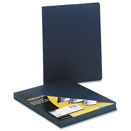 Fellowes Executive Presentation Binding System Covers- 11-1/4 x 8-3/4- Navy- 50/Pack