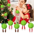 thumbnail image 1 of 6 Adornos Colgantes para Árbol de Navidad con Bolas de Imitación Peludas y Cinta para Fiestas., 1 of 7