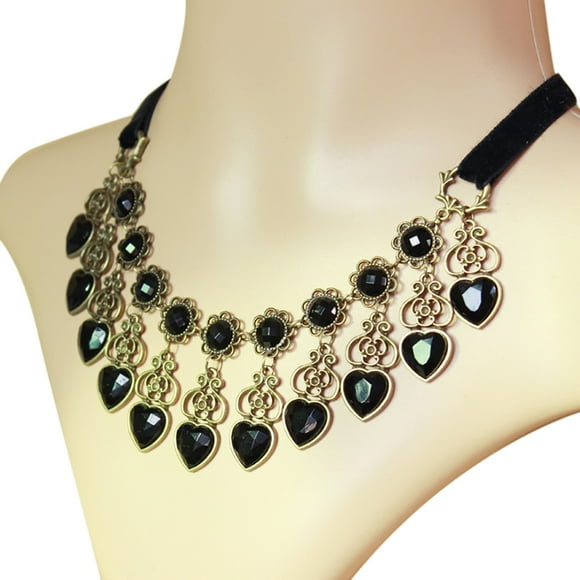 Bangcool Statement Collar Necklace Vintage Fashion Gothic Bib Necklace Costume Jewelry