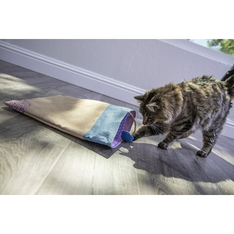 Petlinks Purr-fect Paws Multipurpose Rubber Litter Mat for Cats & Kittens -  Blue, Extra Large