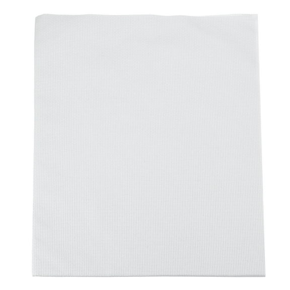 14 Count Cross Stitch Cloth 19"x28", Embroidery Cotton Fabric DIY Cross Stitch for Handmade Needlework Art Crafts Machine Embroidery, Light Grey