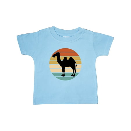 

Inktastic Camel Silhouette Retro Sunset Gift Baby Boy or Baby Girl T-Shirt