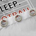 thumbnail image 4 of Erosebridal Teens Eat Sleep Football Blackout Curtains Set of 2 (52x84 Each),Rugby Sport Gamer Window Curtains for Kids Boys,Breathable Home Decor, 4 of 6