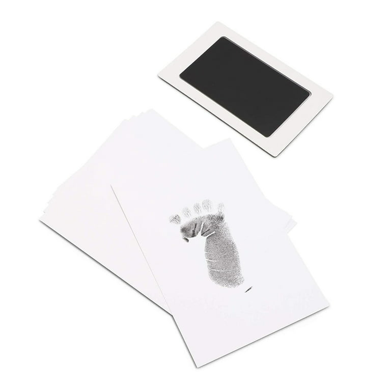 Ink Pad, 5x4 Washable Non-Toxic Ink Stamp Pad for Baby Footprint Handprint, Sky Blue