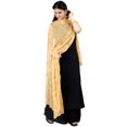thumbnail image 3 of Chandrakala Women's Indian Beige Gold Khari printed Chiffon Dupatta Neck Wrap Long Stole Scarf Chunni,Free Size (D183BEI), 3 of 3