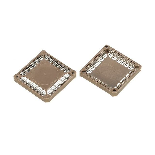 Unique Bargains Pack of 2 PLCC68P IC Socket 68Pin 1.26mm Pitch SMT Surface Mounted Devices