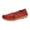 Red #217, variant on Women's Comfortable Loafers Casual Round Toe Moccasins Driving Flats Soft Walking Shoes Women Slip Ons, 39
