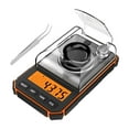 thumbnail image 1 of Báscula de joyería multifunción, de pesaje pequeña portátil de conversión de 6 unidades de acero inoxidable con peso de s, para hornear café. Naranja Hugo Escalas de joyería, 1 of 6