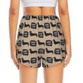 thumbnail image 2 of Lsque Dachshund Dog Woof Printed Women's Running Shorts with Liner Pockets,Elastic Quick Dry Workout Athletic Gym Yoga Shorts,Womens High Waist Shorts-Large, 2 of 9