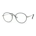 thumbnail image 3 of Classy 90s Optical Quality Round Metal Rim Blue Light Flitering Computer Glasses Silver Black, 3 of 4