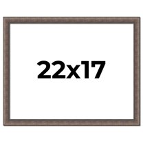 22x17 Frame Silver Real Wood Picture Frame Width 1.25 Inches | Interior Frame Depth 0.5 Inches |