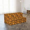 thumbnail image 4 of Cat Foldable Mattress, Orange Cheerful Kitties, 78.7" x 47.2", Umber Marigold, by Ambesonne, 4 of 6