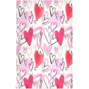 Wellsay Soft Absorbent Reusable Kitchen Towels, Set of 6|28x18 in, Heart Shapes Dining Kitchen Living Room Tea Towels Dish Towels Decorative Towels