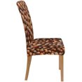 thumbnail image 3 of RYLABLUE Hazelnuts Food Stretch Chair Cover Protector Seat Slipcover for Dining Room Hotel Wedding Party Set of 4, 3 of 5