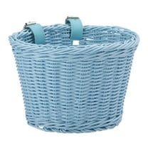 Bike Basket, Handmade Rattan Bicycle Baskets, Front Bike Baskets for Women’, Retro Style Bike Baskets for Adult Bikes