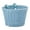Blue, variant on Hand Woven Waterproof Bike Basket, Front Handlebar Storage Basket with Adjustable Straps Bicycle Accessories(Pink,18X14X12cm)