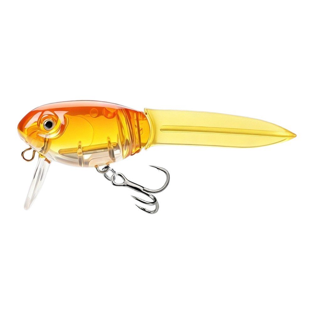 GRIMPEX Realistic Tadpole Topwater Lure 8.5cm Floating Bait for Bass Trout Pike Crappie Gold