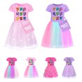 thumbnail image 2 of Vestido de verano para niñas de Inside Out, 2024, JOY SADNESS, ropa para niñas pequeñas, vestidos casuales de manga corta, vestidos de fiesta de boda para niñas pequeñas, 2 of 4