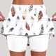 thumbnail image 1 of TaTaai Women Yoga Printed Sports Shorts High Waist Skinny Jogger Skort with Pockets Polyester Breathable Lightweight Stretchy Summer Daily Casual Wear Gift, 1 of 5