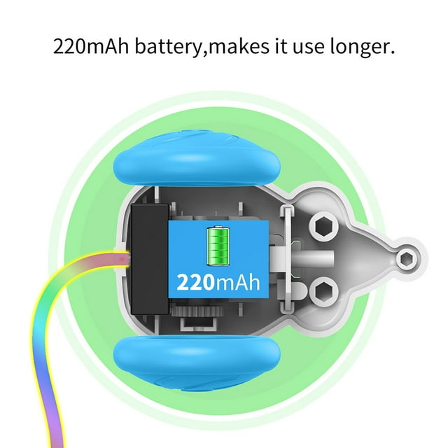 mmirethe Roues Détachables Jouet Interactif pour Chat Souris Courante Jouet Automatique pour Chat Jouets pour Animaux Jaune Anglais