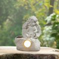 thumbnail image 4 of Figura de ángel con Energía Solar, Estatua de Jardín con Luz, Lámpara Decorativa para , Patio, Jardín, Balcón, Fiesta de Inauguración de La Ca, 4 of 6