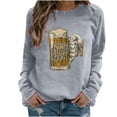 thumbnail image 1 of Wolfast Chandails à Manches Longues pour Femmes Motif Personnalisé Bière Mode Chandail Décontracté à Manches Longues Col Rond, 1 of 8