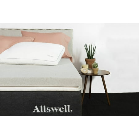 Allswell 2" Energex Foam Mattress Topper Infused with Graphite and Copper Gel, Queen