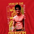 thumbnail image 2 of Bruce Lee Framed Year of the Dragon Unisex Adult Crewneck Sweatshirt (Large) Red, 2 of 5