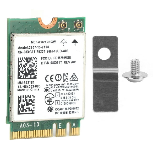 Tarjeta de red inalámbrica DualBand 2.4G/5G Módulo Wifi Bluetooth 4.2 para Dell XPS 12 13 15
