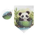 thumbnail image 3 of Panda Bear Bamboo Spa Garden Flag 18" x 12.5" Double Sided Yard Lawn Outdoor Decor Small Yard Flags, 3 of 6