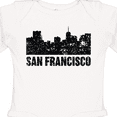thumbnail image 4 of Inktastic San Francisco Skyline with Grunge Boys or Girls Long Sleeve Baby Bodysuit, 4 of 5